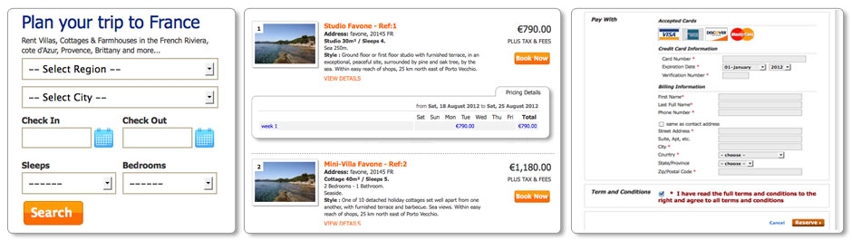 Interactive Booking Feature - User Interface Design