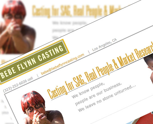 Bebe Flynn Casting Website