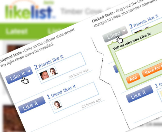 LikeList User Flows